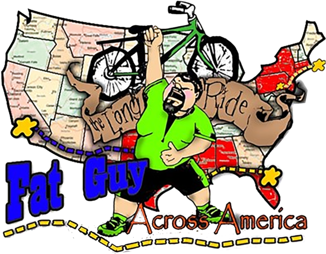 Fat Guy Across America Travel Picks - Cartoon Clipart (660x530), Png Download
