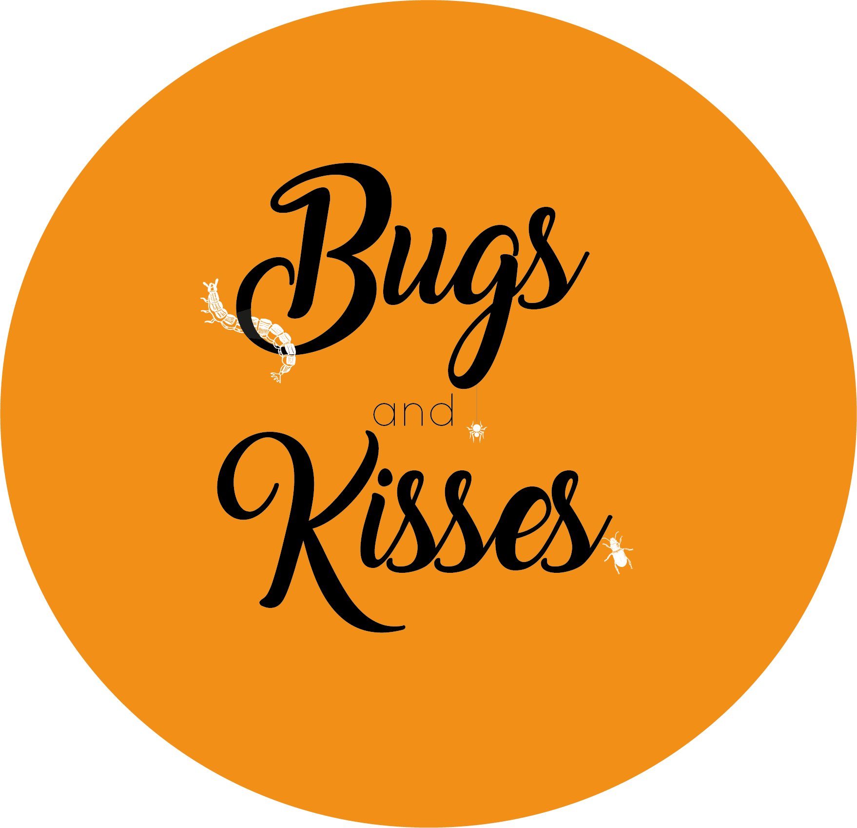 Orange Bugs And Kisses Halloween Themed Stickers Clipart (1758x1697), Png Download