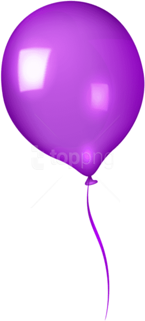 Free Png Download Purple Balloon Png Images Background - Purple Balloons Transparent Background Clipart (480x1059), Png Download