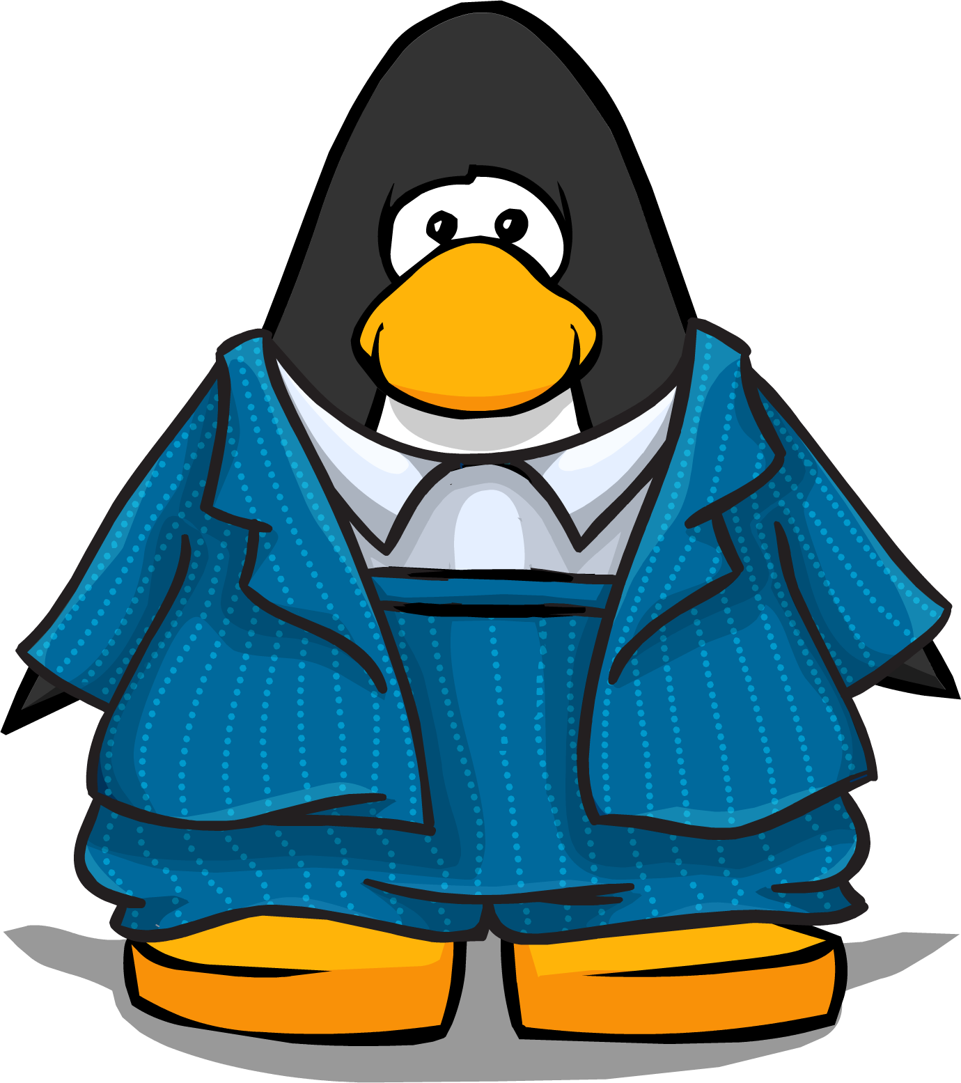 Blue Zoot Suit On Player Card Clipart (1380x1555), Png Download