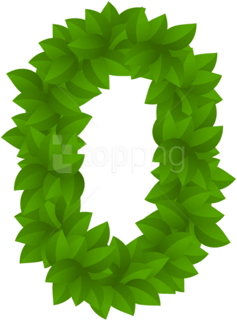 Download Leaf Number Zero Green Clipart Png Photo Transparent Png (480x649), Png Download