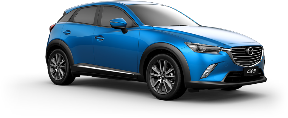 Blue Mazda Png Image Background - Compact Sport Utility Vehicle Clipart (980x454), Png Download