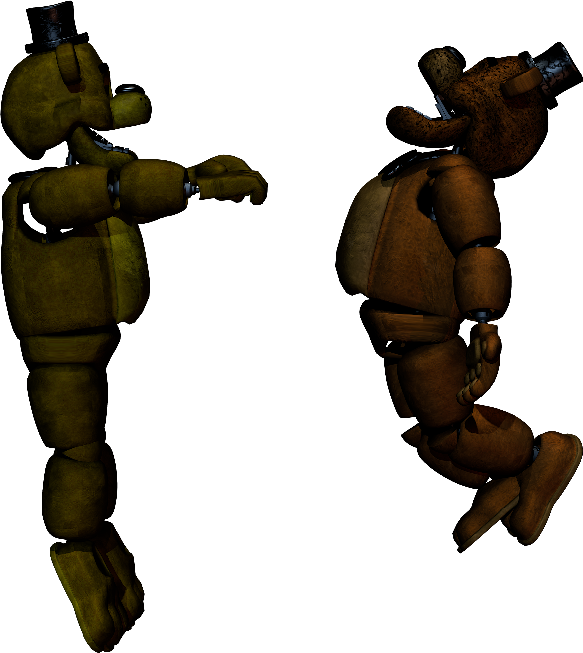 Here's An Image Of How I Pretend Golden Freddy To Attack, - Cartoon Clipart (1920x1920), Png Download