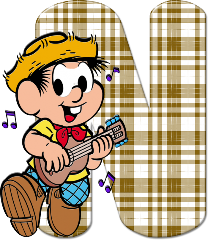 Alfabeto Caipira Png - Alfabeto Da Turma Da Mônica Clipart (700x806), Png Download