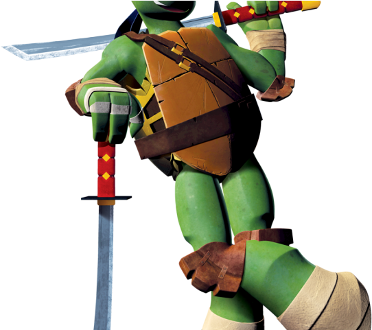 Tmnt Clipart Cartoon Baby - Ninja Turtle 2012 Leonardo - Png Download (640x480), Png Download