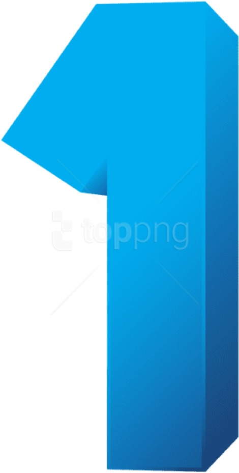 Free Png Download Blue Number One Transparent Clipart - Blue Number One Clipart (480x930), Png Download