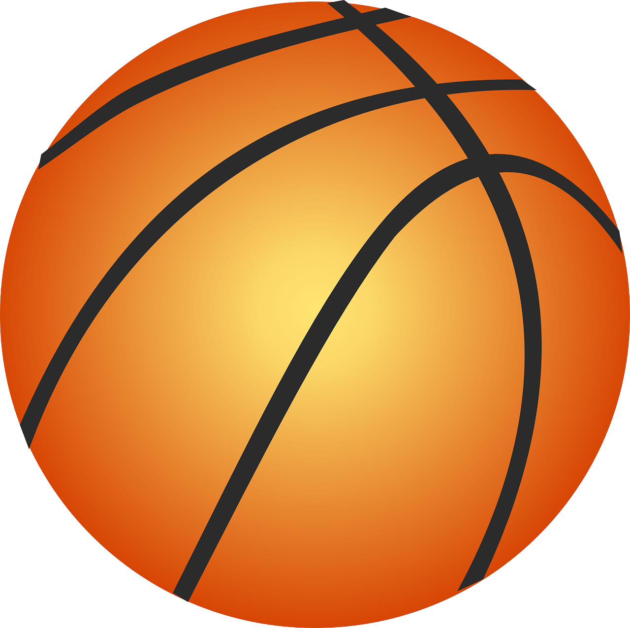 Basketball Dribbling Activities For K-2 - Clipart Basketball - Png Download (1280x1276), Png Download