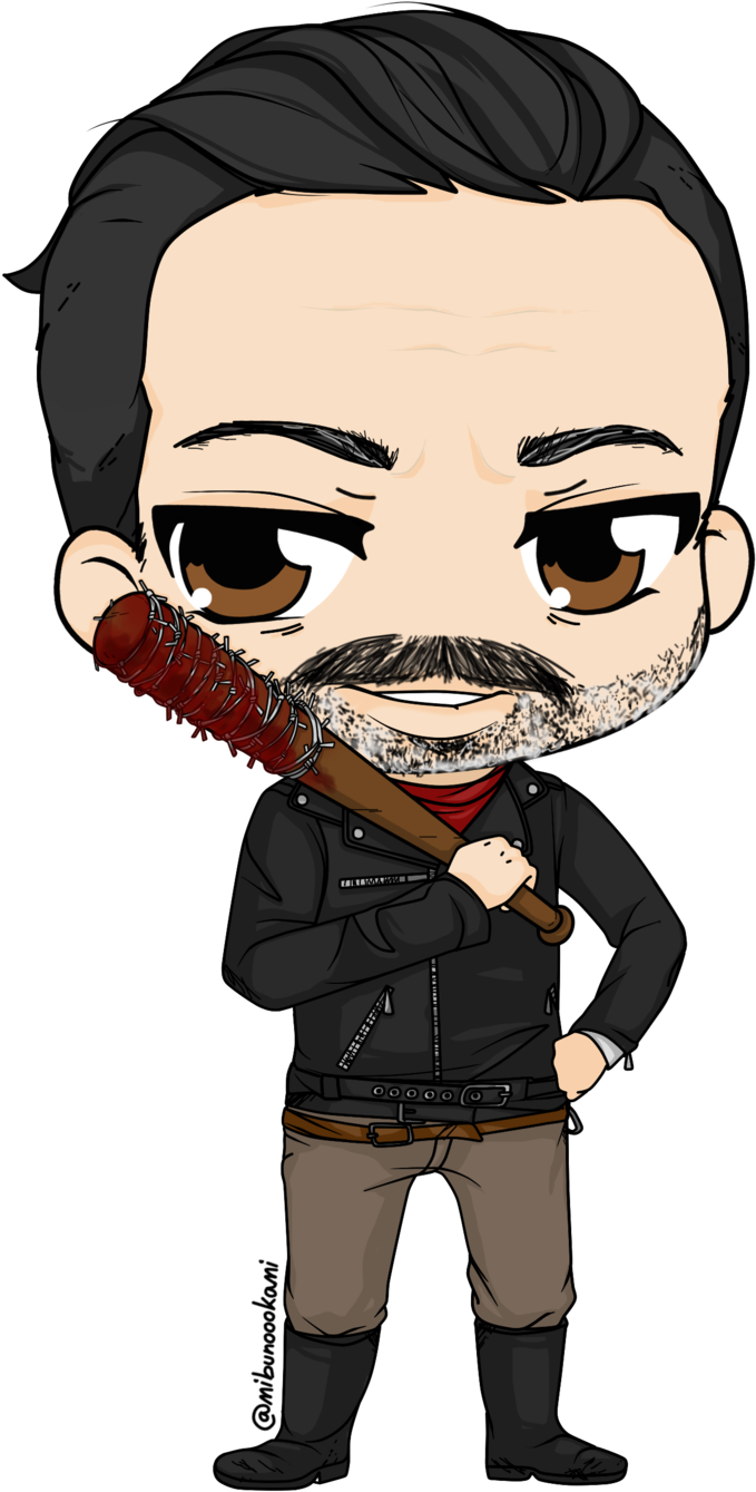 The Walking Dead Clipart - Walking Dead Negan Chibi - Png Download (1024x1456), Png Download