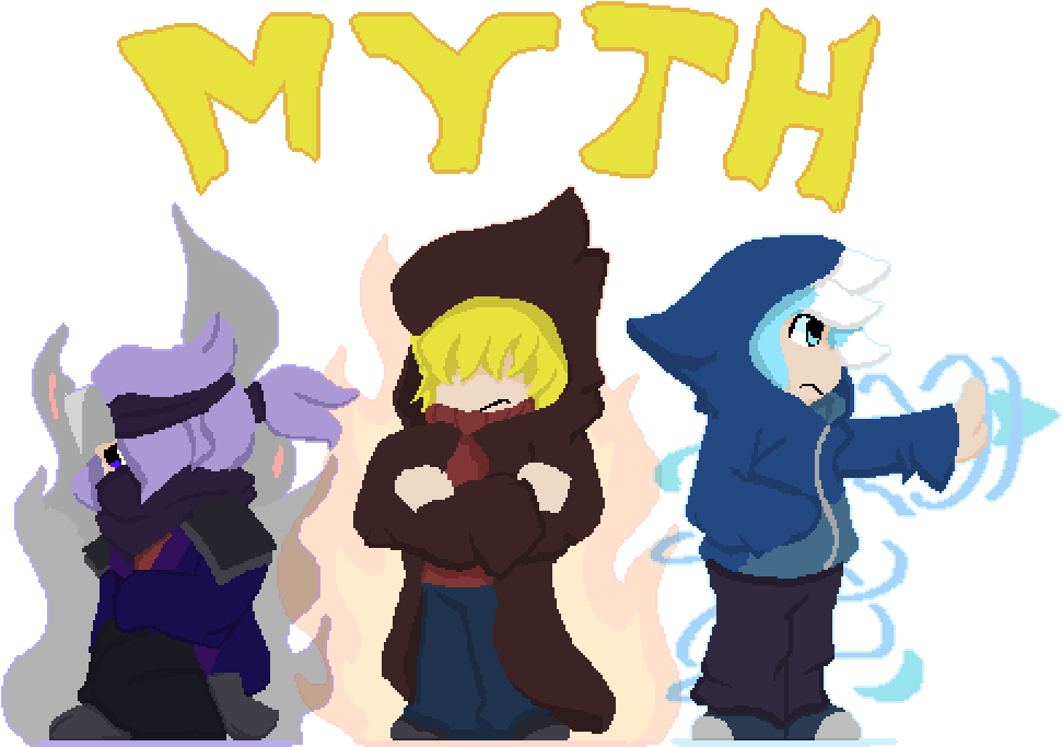 Team Myth - Cartoon Clipart (1000x800), Png Download