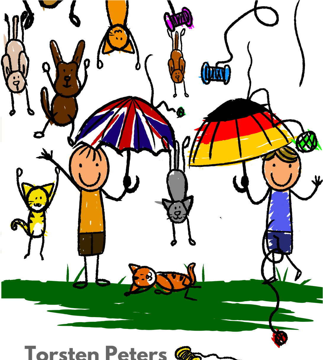Discover The Video Of Our New English-german Idiom - Cat And Dogs Raining Clipart (1220x1215), Png Download