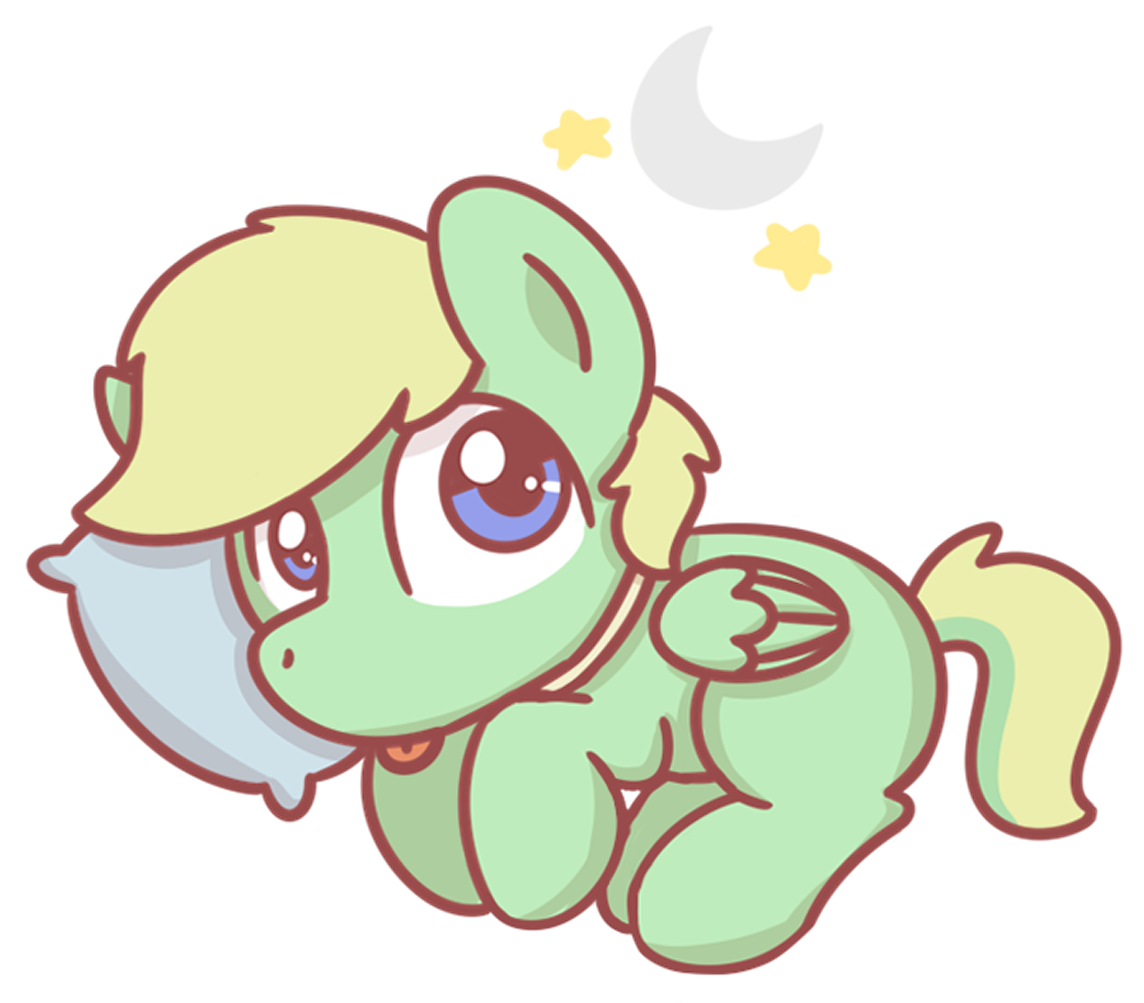Sugar Morning, Blep, Chibi, Curled Up, Cute, Dog Pony, Clipart (1144x1003), Png Download