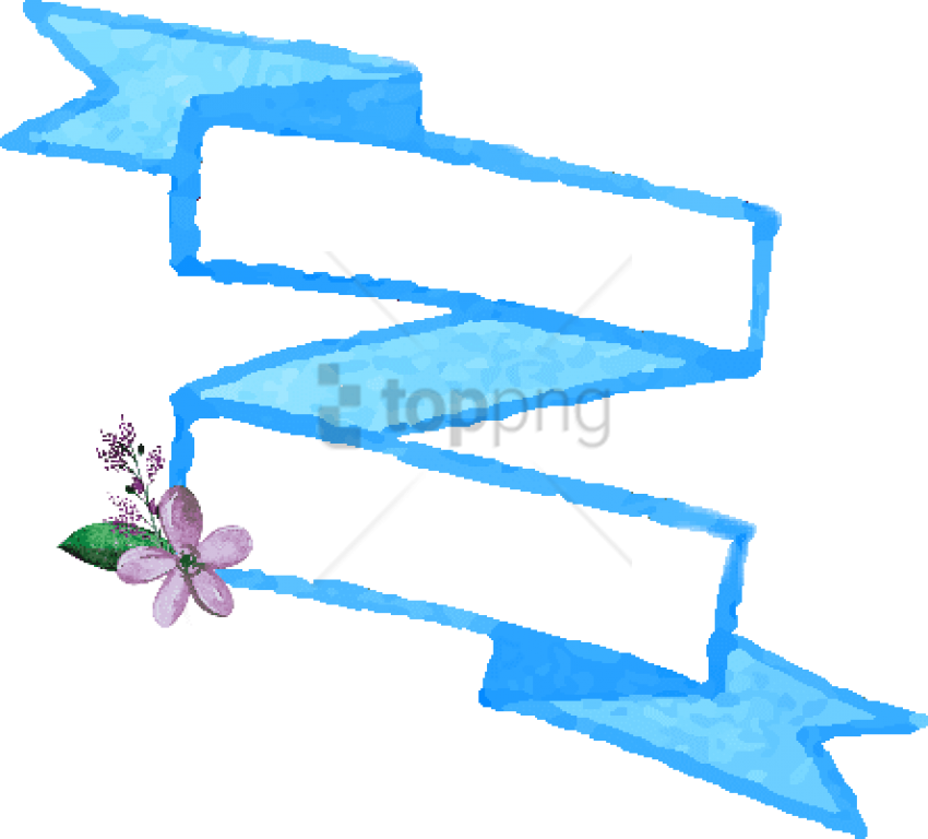 Download Blue Png Images Background - Watercolor Ribbon Png Clipart (850x768), Png Download