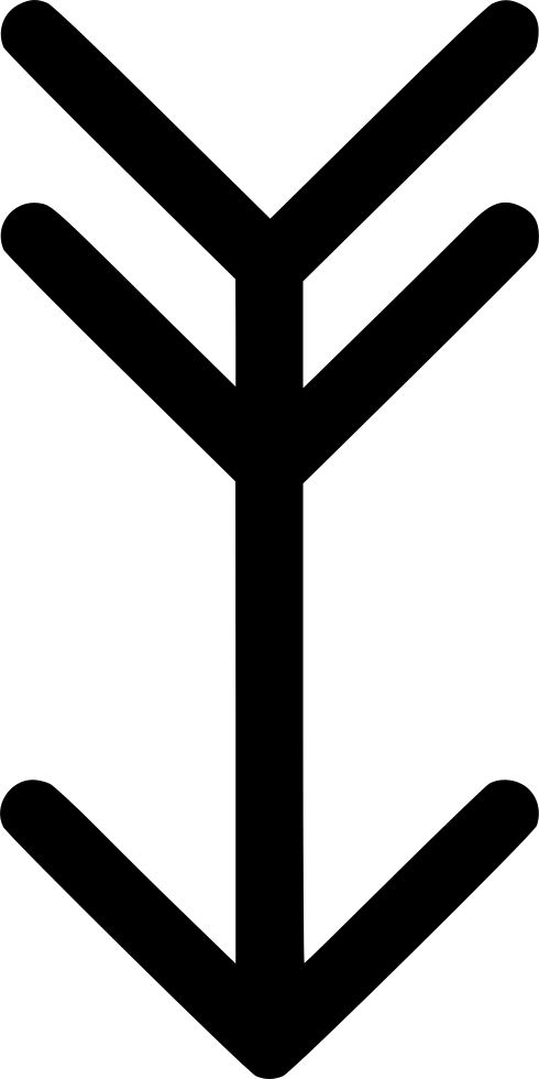 Png File - Arrow Clipart (490x980), Png Download