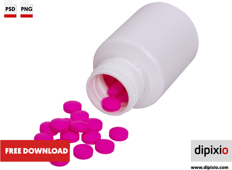 Pills Fall Out Of Bottle Free Download - Photograph Clipart (800x600), Png Download