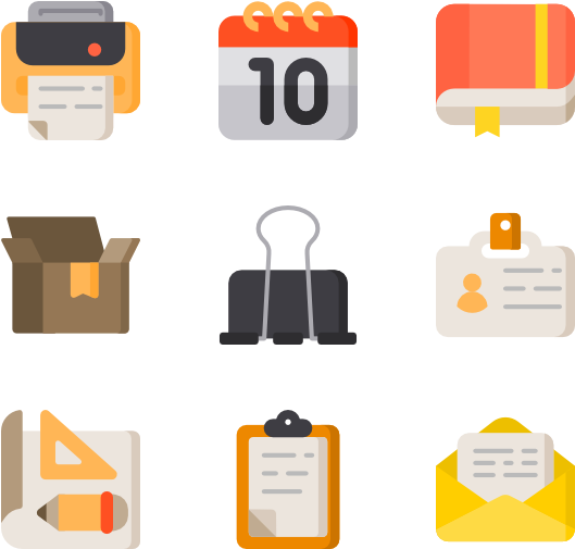 Office Material Clipart (600x564), Png Download