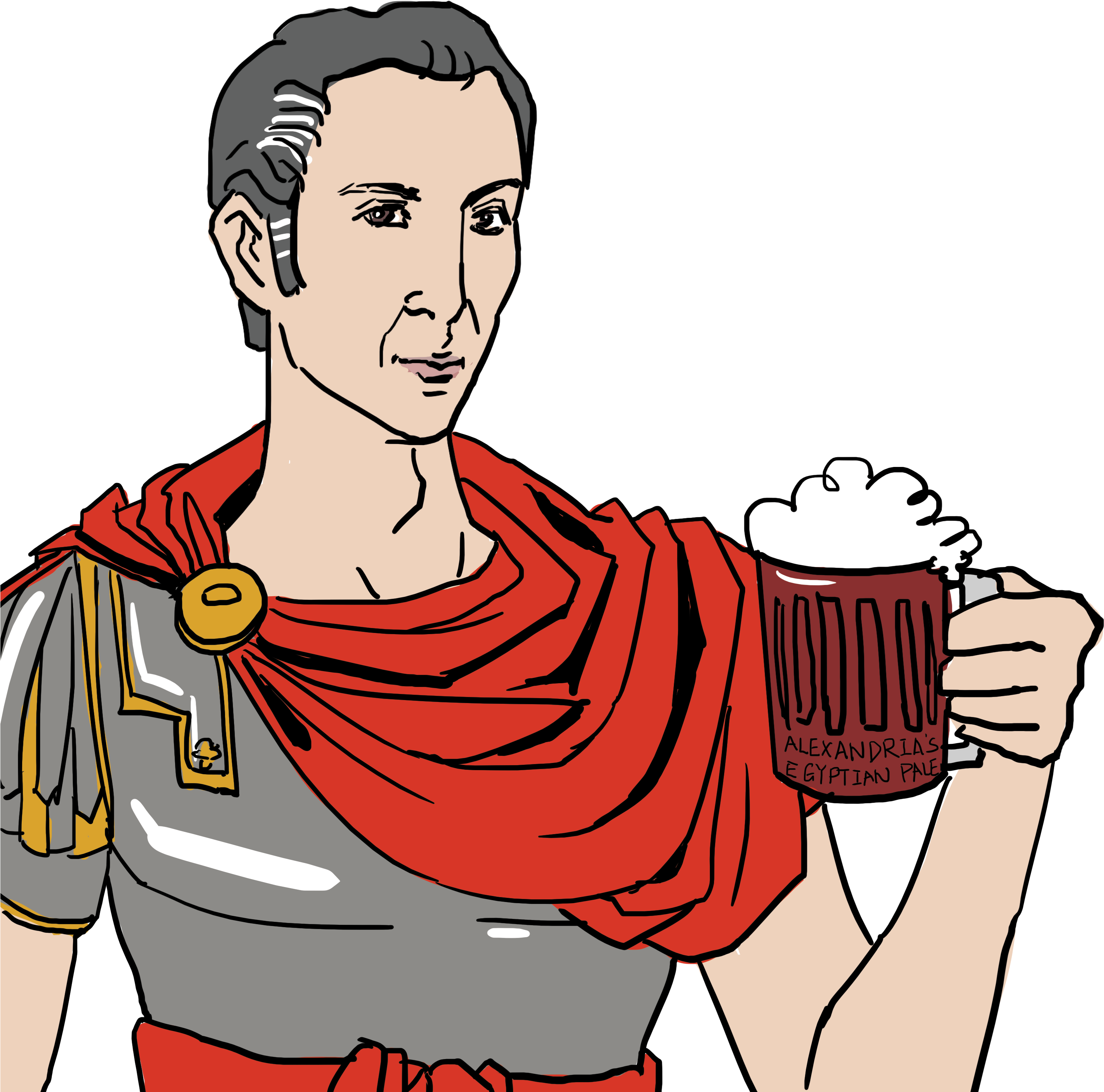 Julius Caesar Clipart Fire - Julius Caesar Beer - Png Download (3000x3000), Png Download