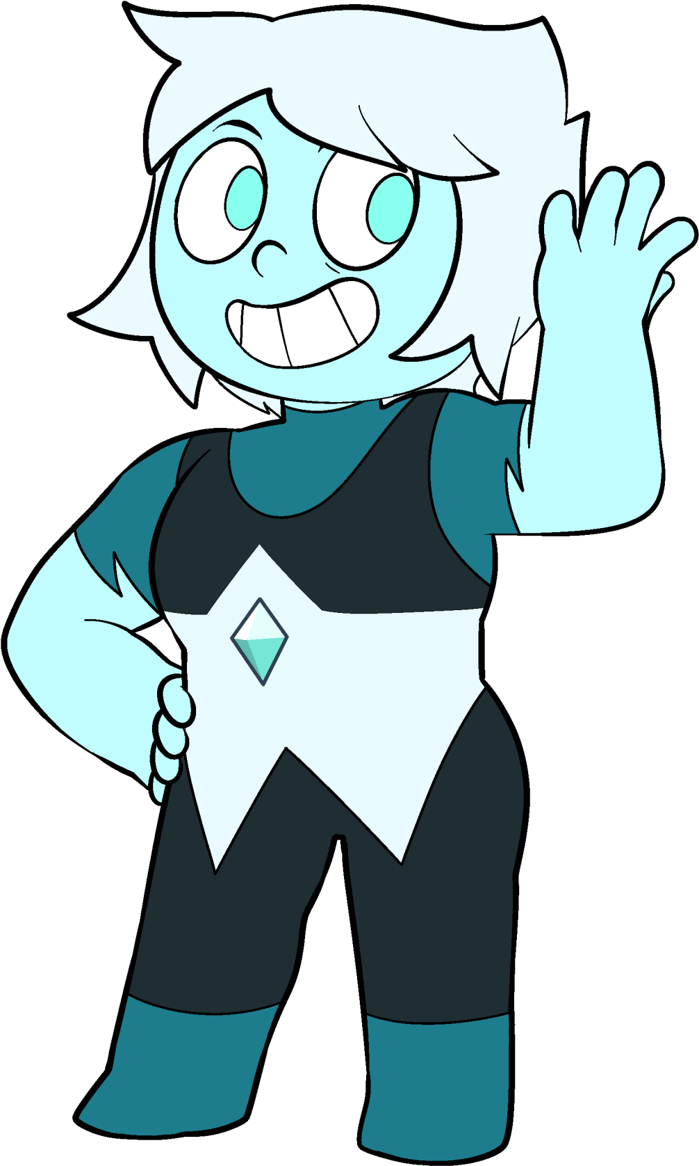 Image - Steven Universe Ice Gemsona Clipart (1263x1920), Png Download