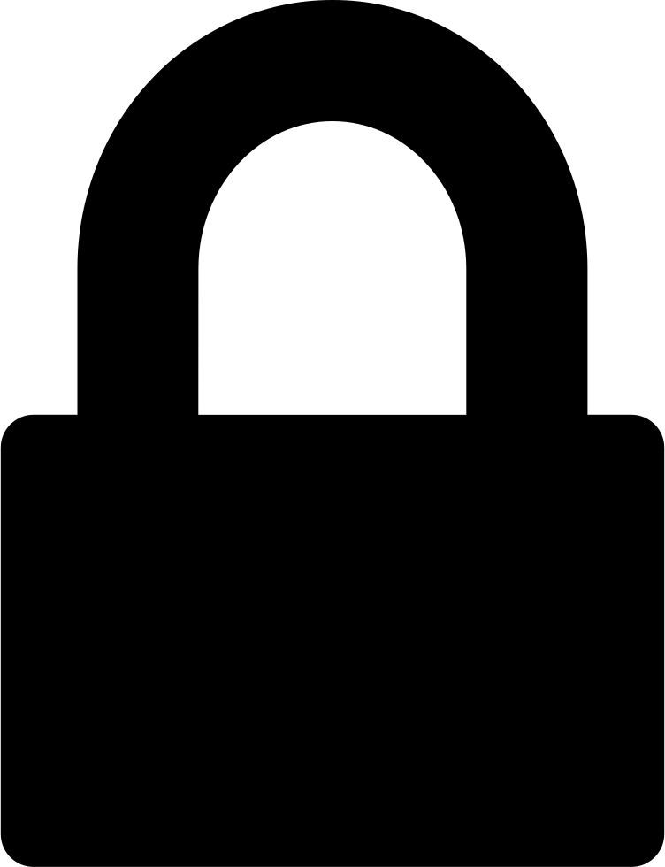 Closed Padlock Comments Clipart (752x980), Png Download