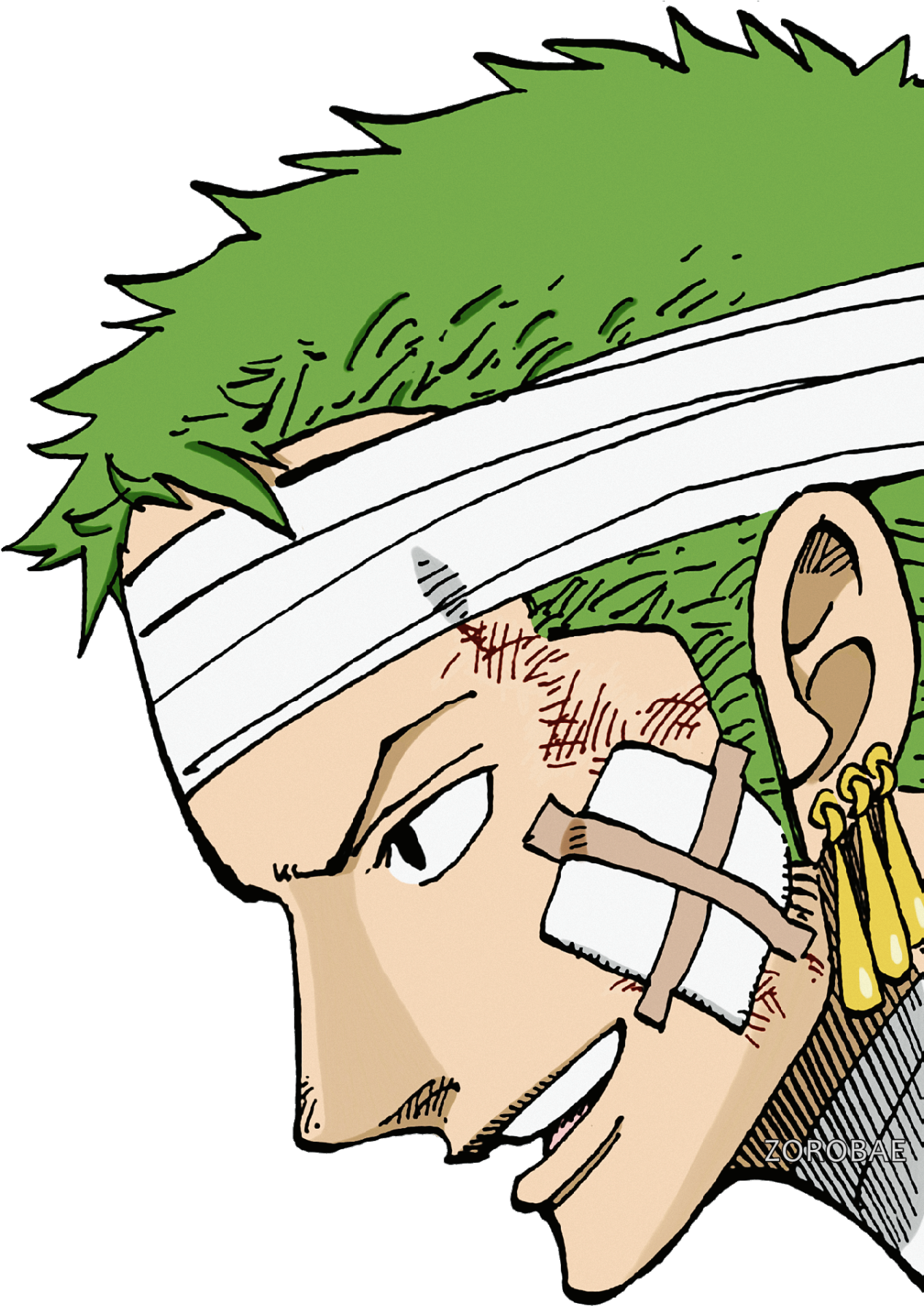 One Piece Opgraphics One Piece 597 Roronoa Zoro Transparent Clipart (1280x1920), Png Download