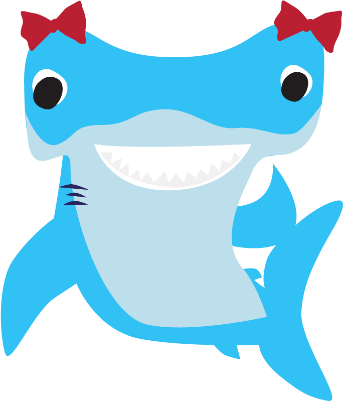 Hopie Is An Intelligent, Energetic Shark Who Stands Clipart (835x835), Png Download