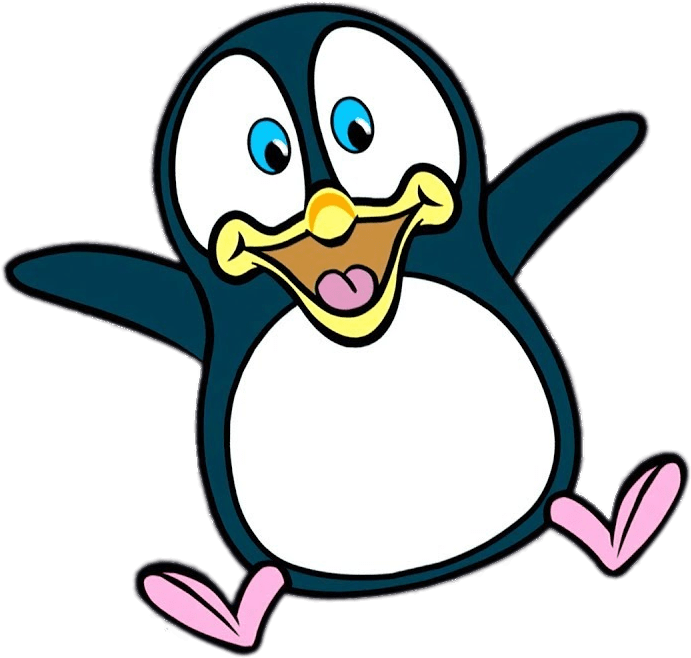 Alan The Penguin Jumping - Adã©lie Penguin Clipart (759x689), Png Download