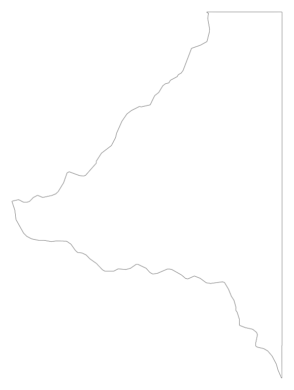 A Plain Frame Map Of Bradford - Map Clipart (579x768), Png Download