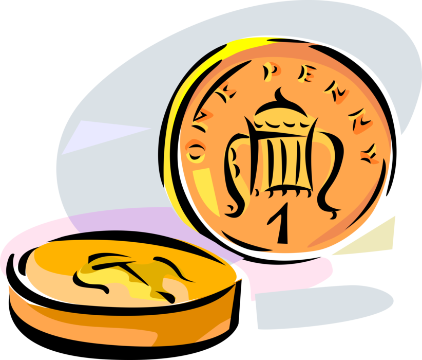 Penny Clipart Coin British - Clip Art - Png Download (822x700), Png Download