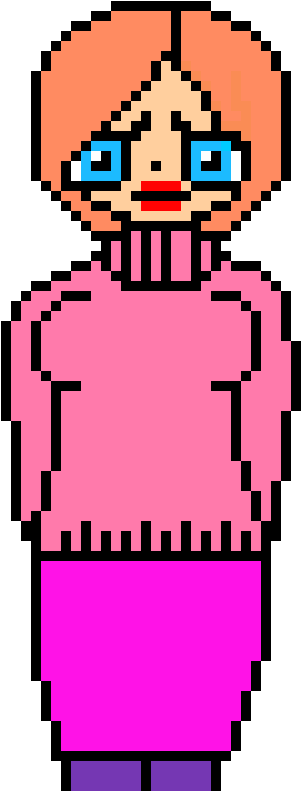 Sadie Concerned - Heart My Little Pony Pixel Art Clipart (420x800), Png Download