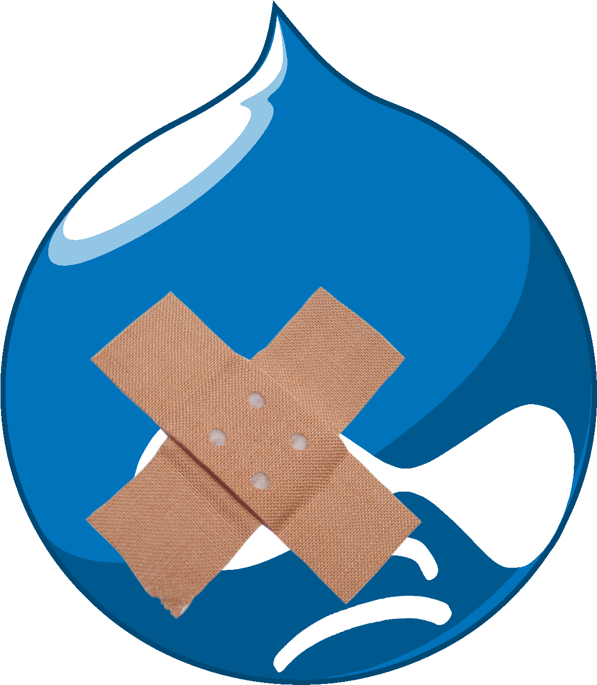 Angreifer Attackieren Ungepatchte Drupal-webseiten - Water Drop With Face Logo Clipart (1180x1350), Png Download