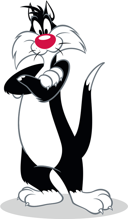 Yükle - Silvestre Looney Tunes Clipart (568x950), Png Download