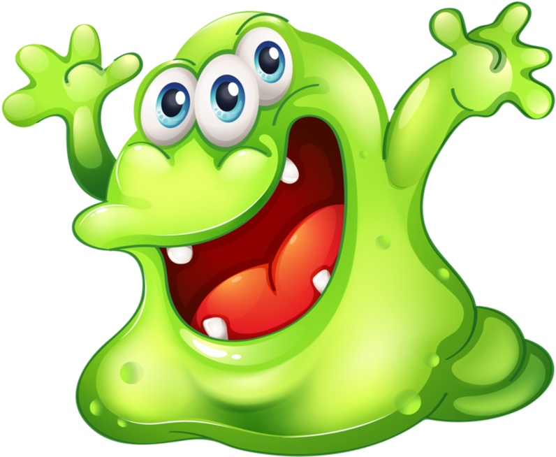 Cartoon - Lustige Monster - Slime Clipart Free - Png Download (800x677), Png Download