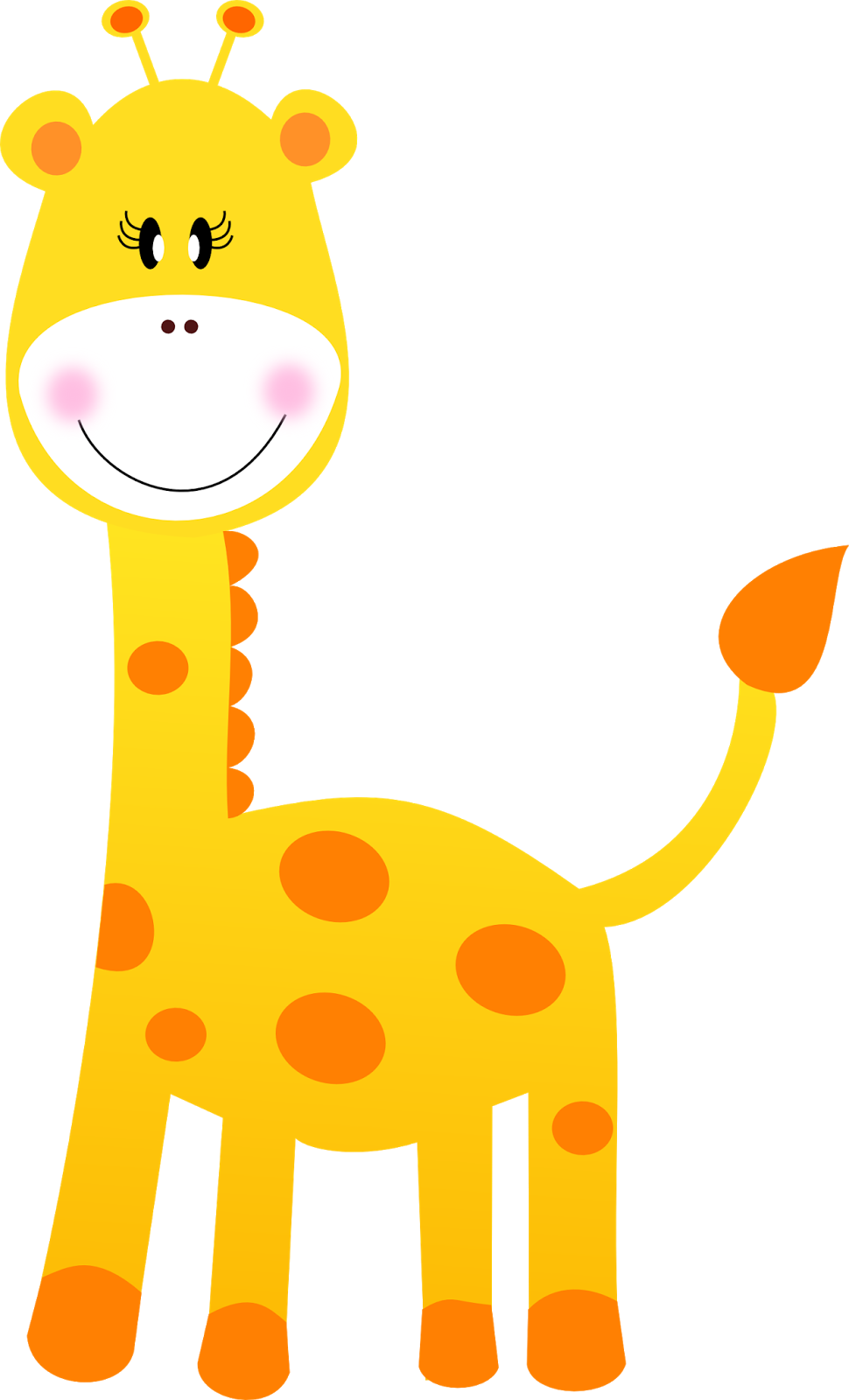 Montando A Minha Festa Imagens - Safari Girafa Clipart (970x1600), Png Download