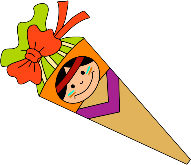 Anmeldung Für Das - Schultüte Clipart - Png Download (726x600), Png Download