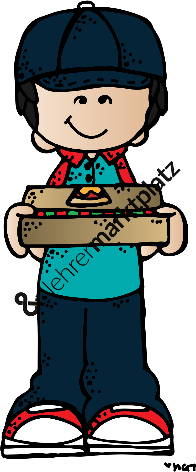 Pizza Clip Art Mini-set Daz / Daf, Deutsch, Englisch, - Clip Art - Png Download (800x1919), Png Download