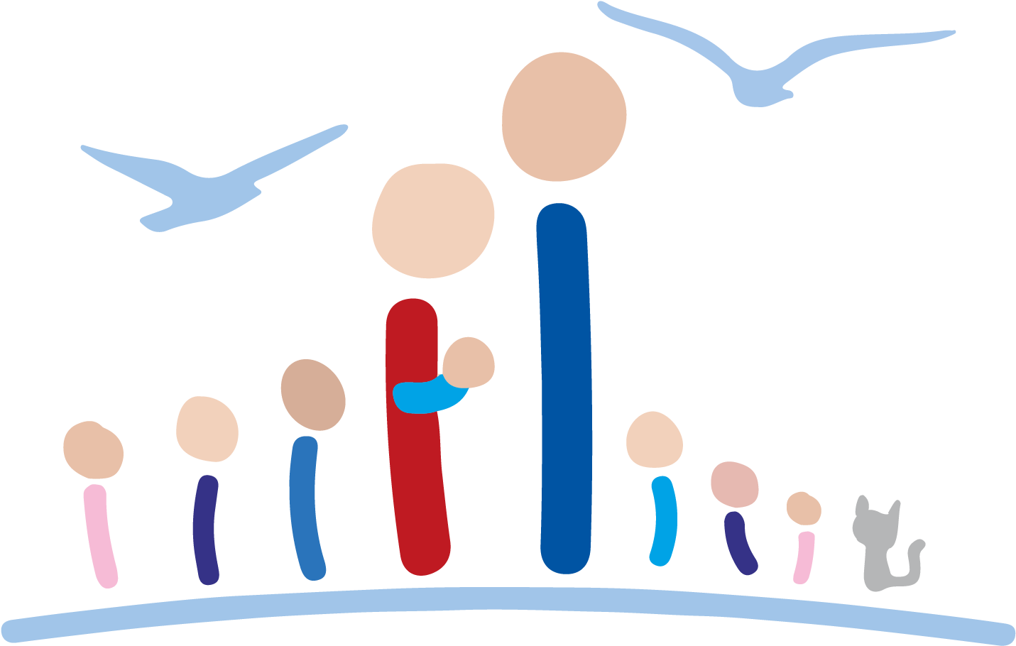 Mama, Papa Und Sieben Kinder Clipart (1951x963), Png Download