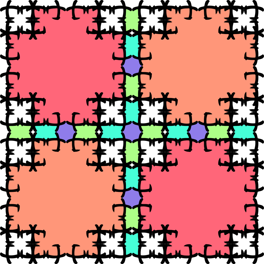 Muster 43cb Variation In Bunt Clipart Png Transparent Png (600x600), Png Download