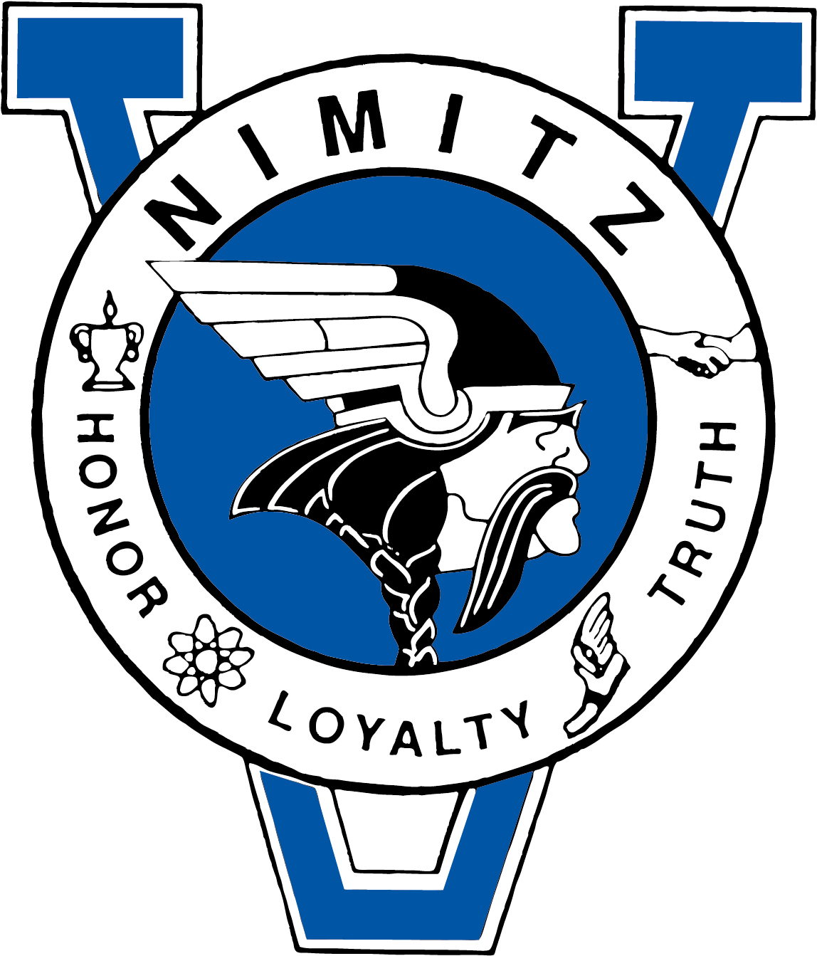 Nimitz High School Official Logo Nimitz High School Mascot Clipart