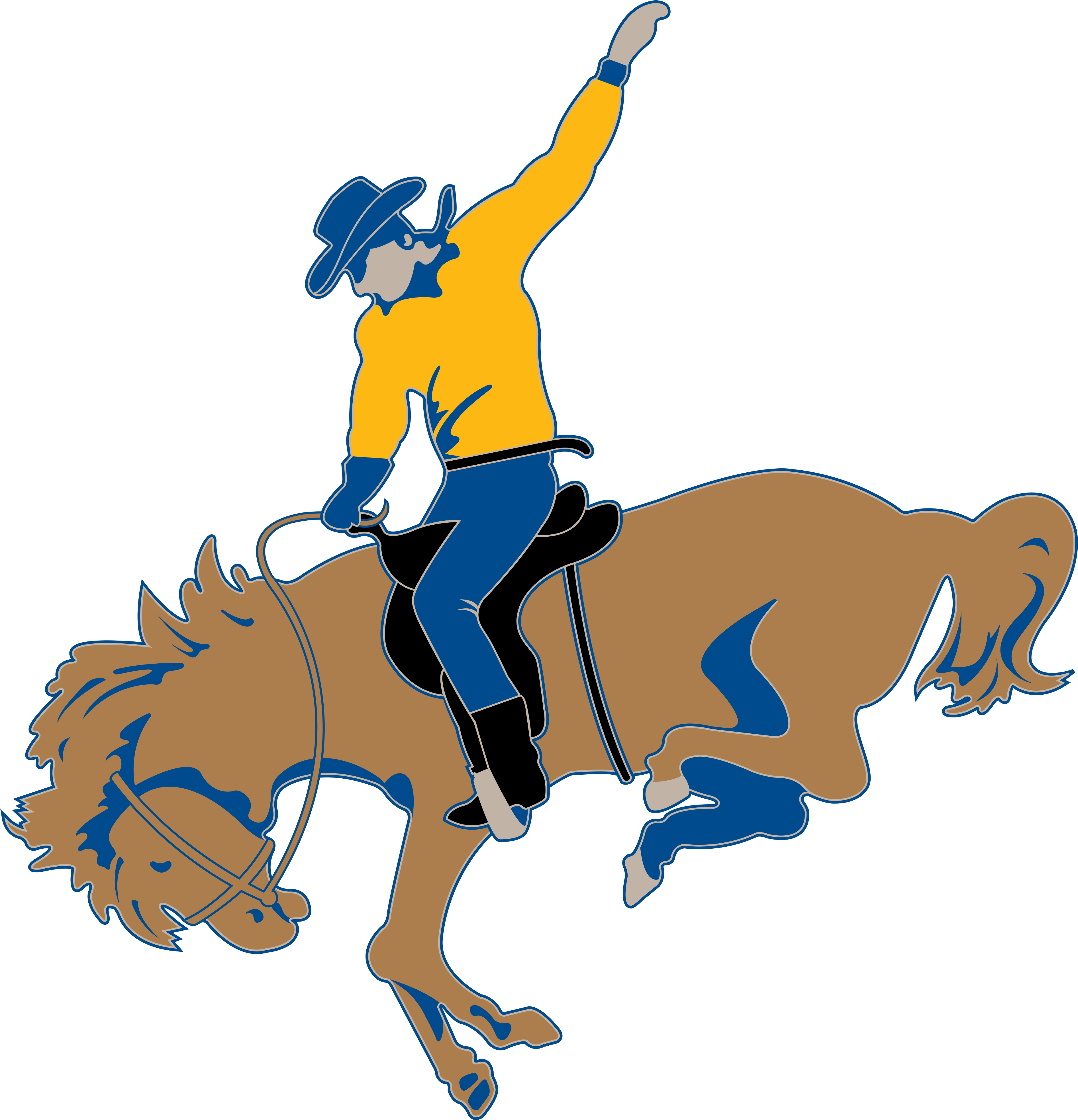 School Logo - St Marys Roughriders Logo Clipart (3804x3933), Png Download