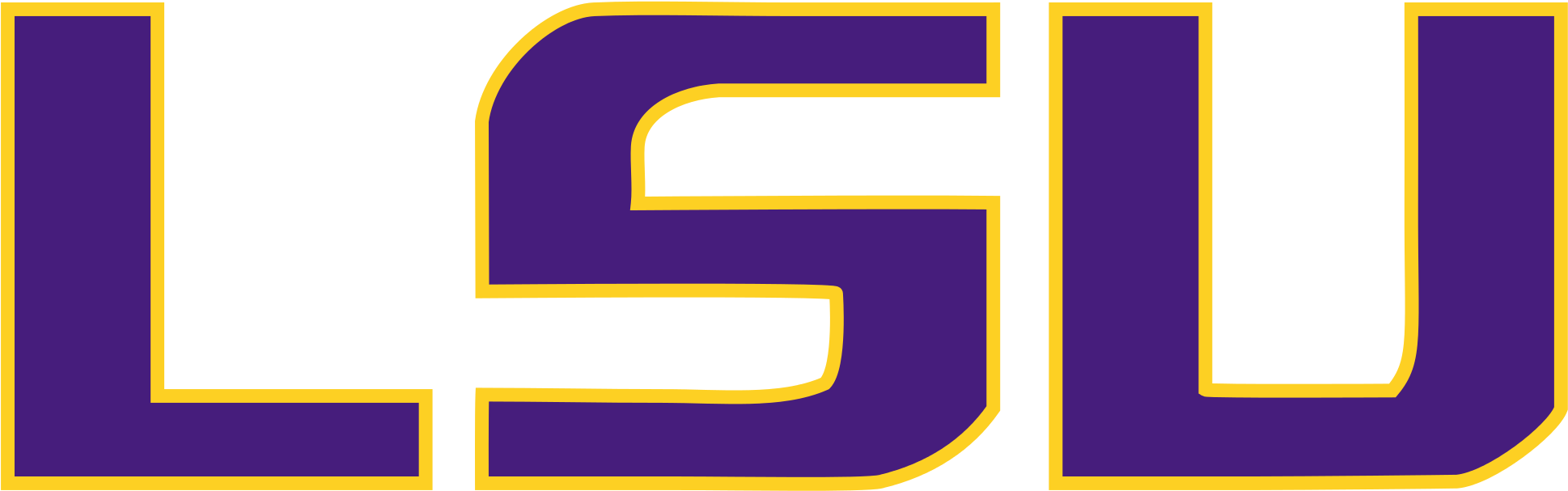 Louisiana State University - Louisiana State University Logo Png Clipart (2000x800), Png Download