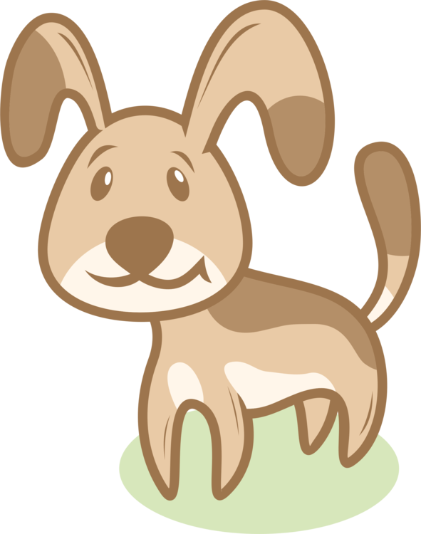 Puppy Dog Domestic Rabbit Cartoon Pet - Dog Clipart (591x750), Png Download
