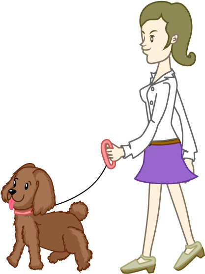 Dog-walking - Dog Clipart (640x640), Png Download