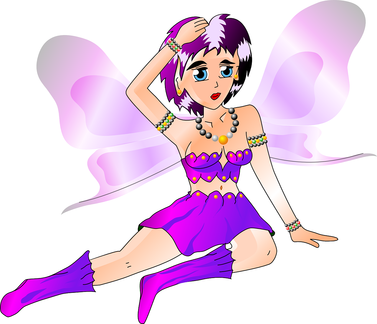 Free Drakoon Waldelfe Lila - Keep Trying Faerie Tote Bag, Adult Unisex, Natural Clipart (800x687), Png Download