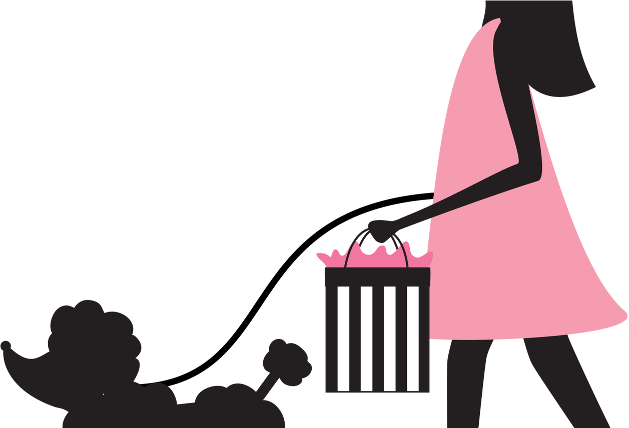 Girl Walking Dog Clipart Free Download Best Girl Walking - Festa Paris Png Transparent Png (1368x855), Png Download