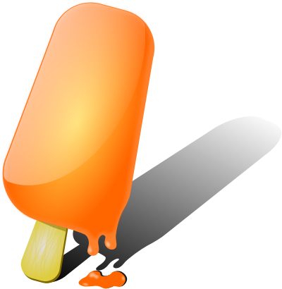 Clip Art By Rents - Orange Popsicle Clipart - Png Download (568x800), Png Download