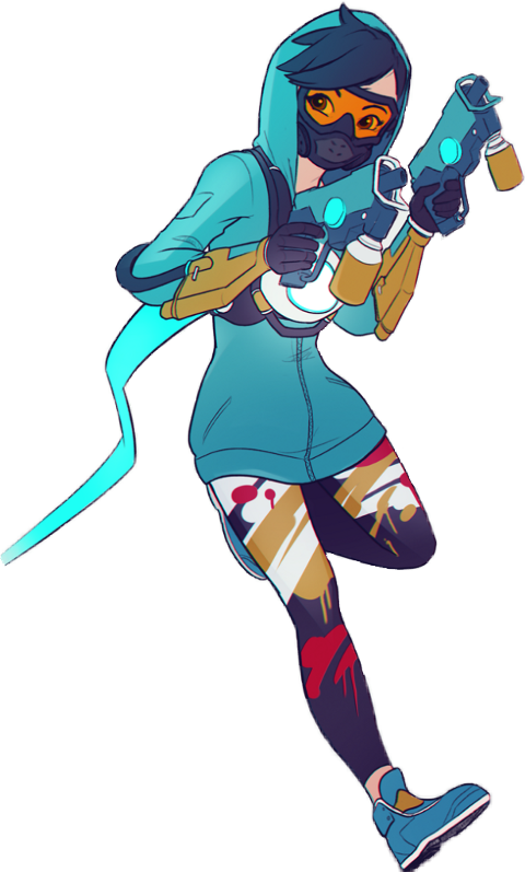 Graffiti Tracer Clipart (480x797), Png Download