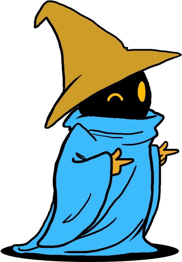 Sorcerer Clipart Uncanny - Black Mage Final Fantasy - Png Download (707x935), Png Download