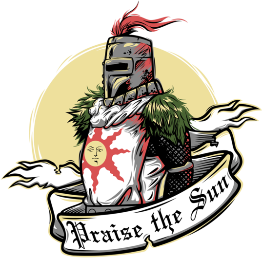 Dark Souls Clipart Silhouette - Pray The Sun Dark Souls - Png Download (630x630), Png Download