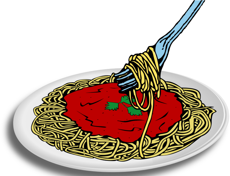 Spaghetti Clipart Food Tech - Spaghetti Bolognese Clipart Png Transparent Png (783x588), Png Download