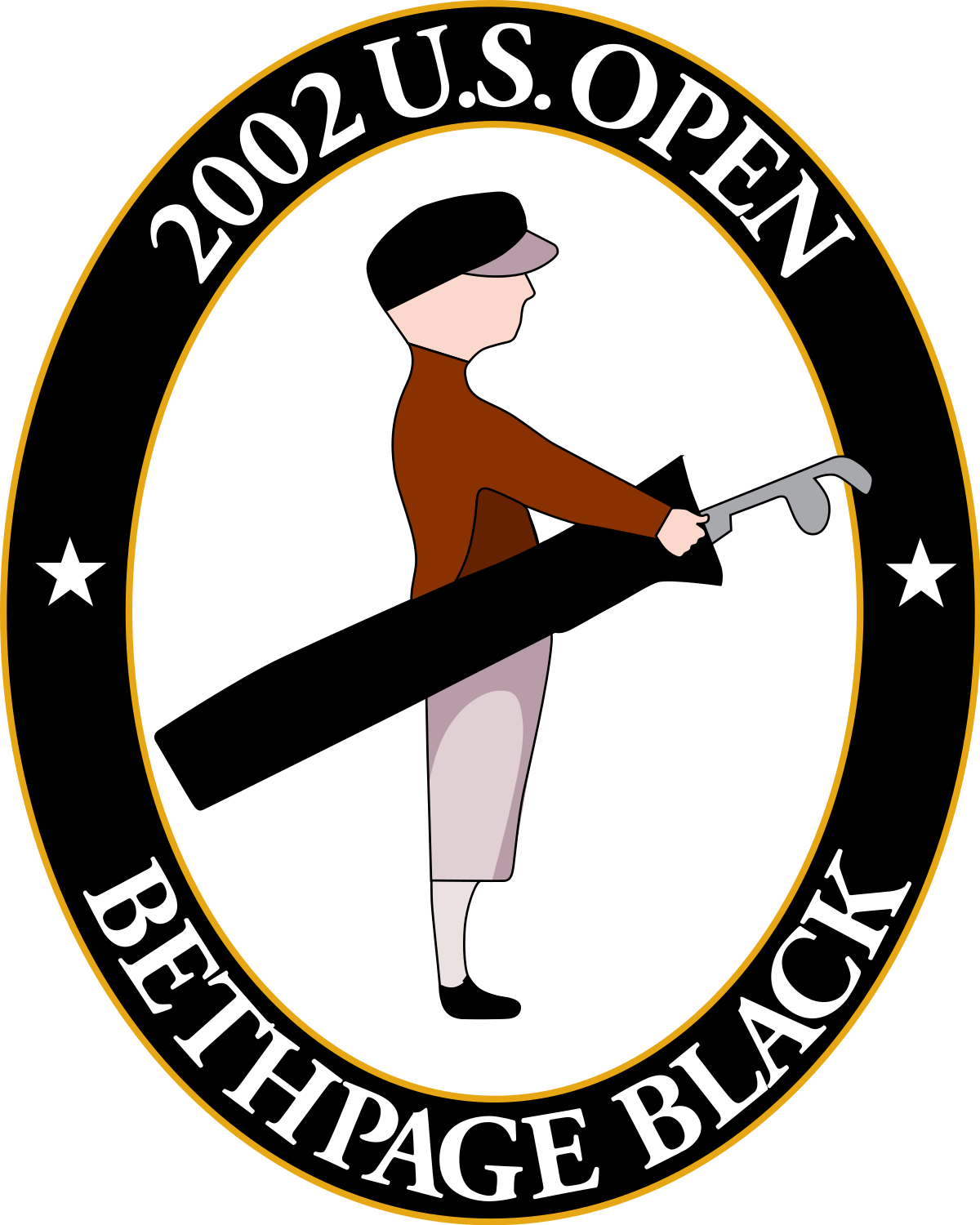 2002 Us Open Golf Clipart (1200x1500), Png Download