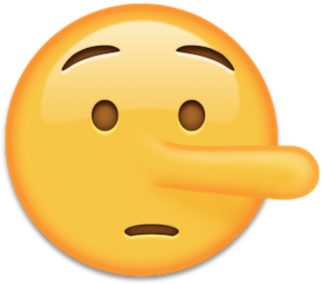 Lying Face - Emoji Mentiroso Clipart (683x683), Png Download